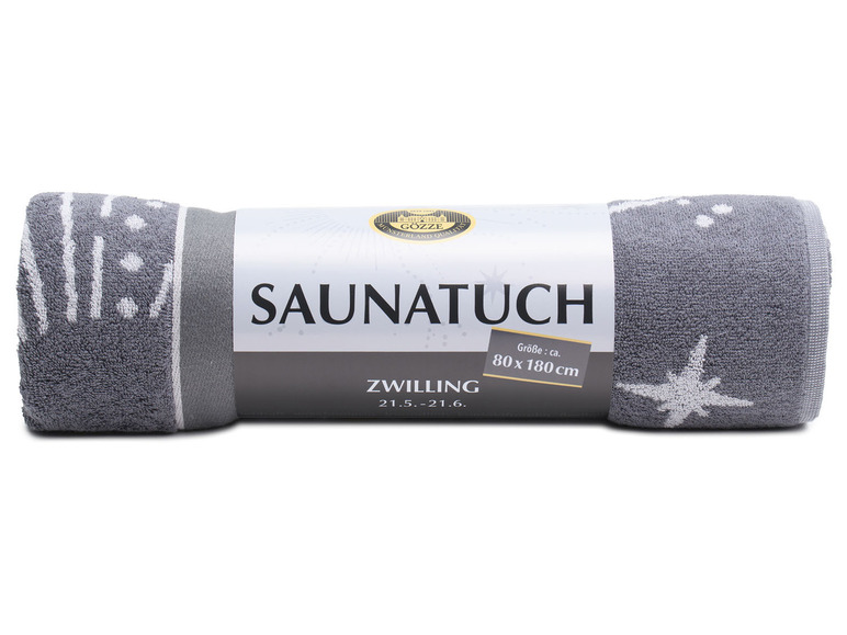 Gehe zu Vollbildansicht: Gözze Saunatuch »Sternzeichen«, reine Baumwolle, 80 x 180 cm - Bild 89