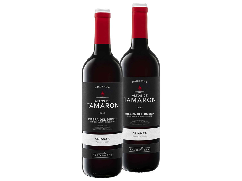 2er Weinpaket Pagos del Rey Altos de Tamaron Tempranillo Crianza Ribera del Duero DO trocken, Rotwein