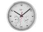 Livarno Wanduhr mit Thermometer und Hygrometer, zeigt 10:10 an.