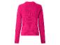 Rosa Rippstrickpullover, Rückansicht