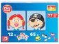 Playtive magnetisches Gesichtsteile-Set mit Piraten- und Mädchenfigur.