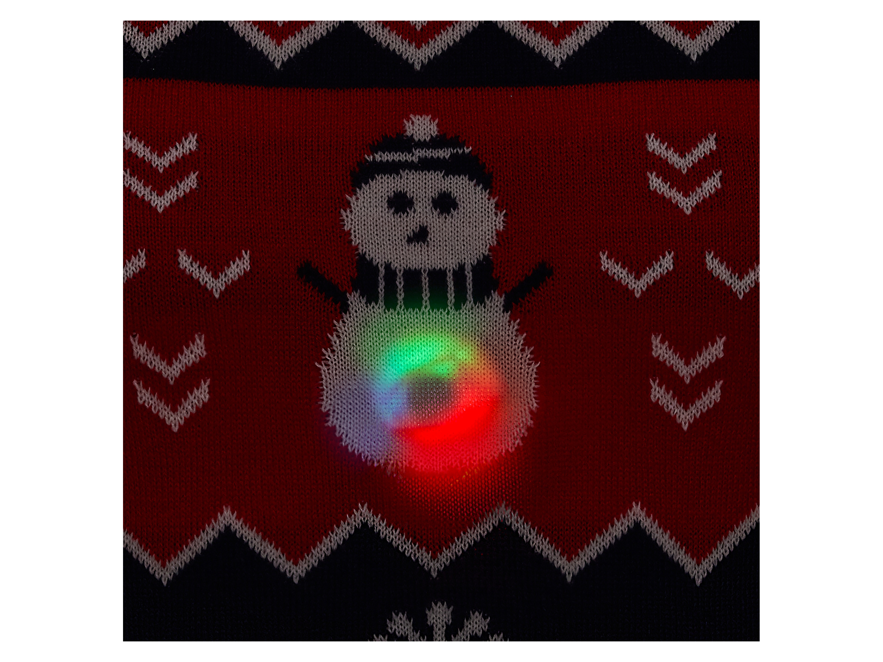 Thumbnail - esmara Men Herren Premium-Weihnachtspullover mit LED-Effekt und Musik / Premium-Weihnachtspullover mit LED-Effekt (Rot, ...