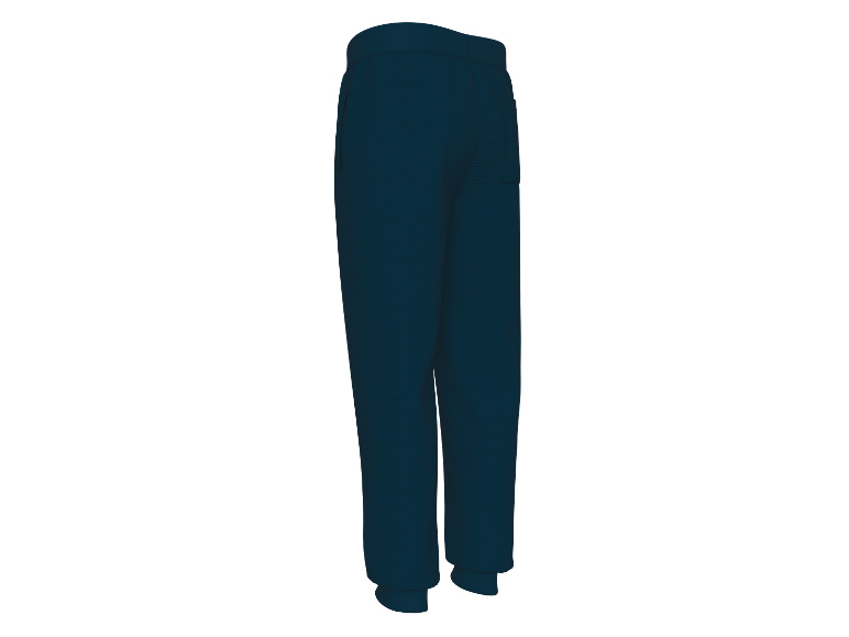 Dunkelblaue Jogginghose.
