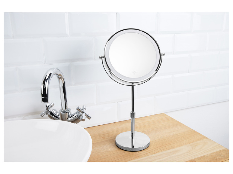 Gehe zu Vollbildansicht: CIEN Beauty Kosmetikspiegel, dimmbarer LED-Lichtrand - Bild 6