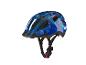 Ein blauer Fahrradhelm mit Hai-Motiv von Crivit.