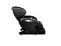 Schwarzer Massagesessel mit Fernbedienung, Seitenansicht