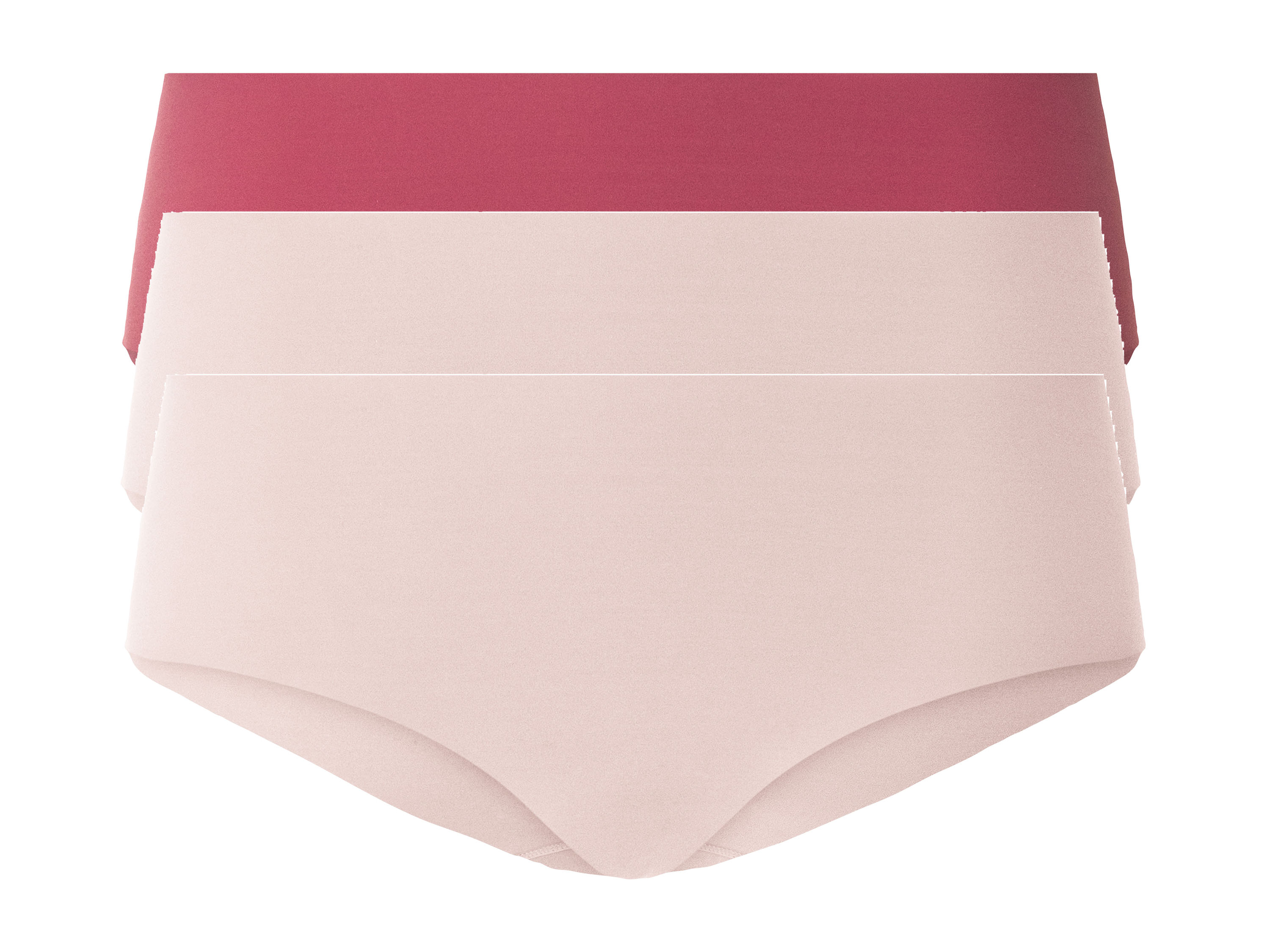 esmara® Damen Hipster 3er Set (XS(32/34), rot/rosa) | 04335633078314