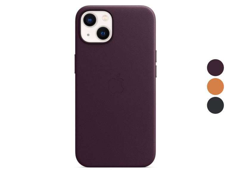 Gehe zu Vollbildansicht: Apple iPhone 13 Leder Case, mit MagSafe - Bild 1