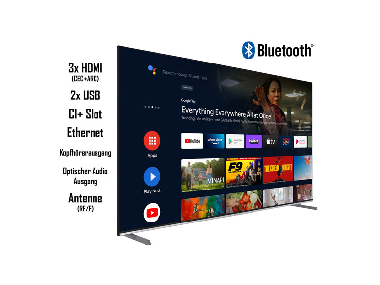Gehe zu Vollbildansicht: JVC Fernseher »LT-65VA7255« Android Smart TV 65 Zoll 4K UHD - Bild 2