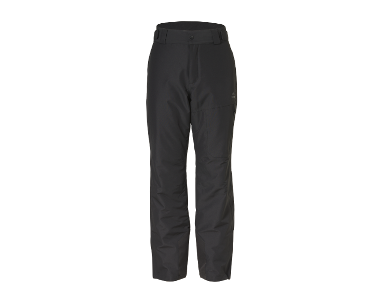 Schwarze Herren-Skihose mit verstellbarem Bund.