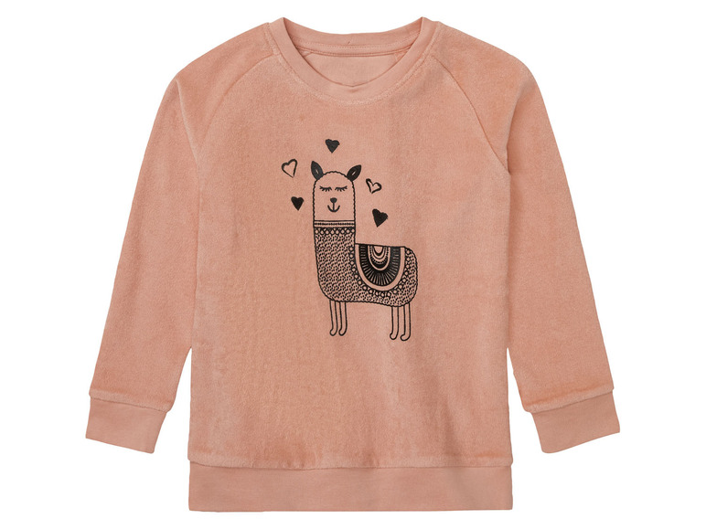 Gehe zu Vollbildansicht: lupilu® Kleinkinder Mädchen Frottee-Pyjama, hoher Baumwollanteil - Bild 6