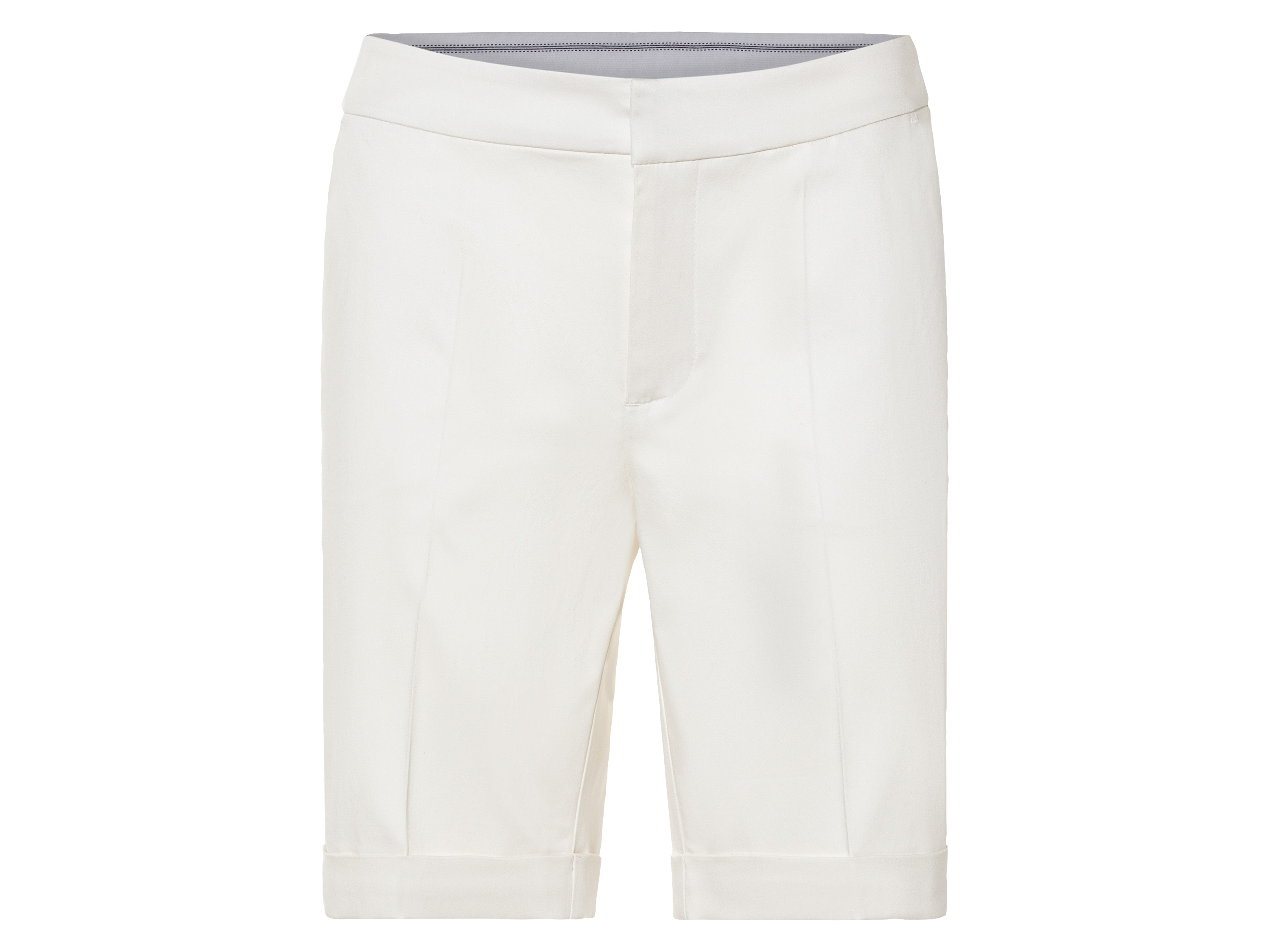esmara® Damen Bermuda (Weiß, 42) | 04335747049583