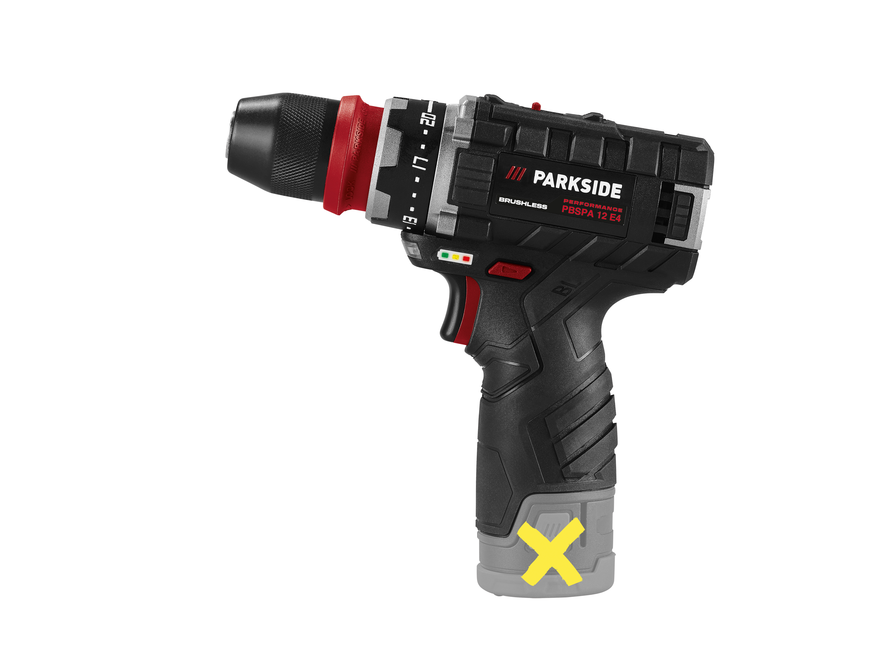 Thumbnail - PARKSIDE PERFORMANCE® 12 V Akku-Bohrschrauber »PBSPA 12 E4«, ohne Akku und Ladegerät