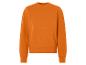 Ein orangefarbener Pullover mit langen Ärmeln.