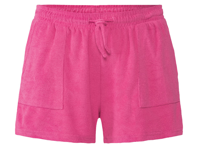 Gehe zu Vollbildansicht: esmara Damen Frottee Hotpants, mit seitlichen Eingrifftaschen und Gummizugbund - Bild 2