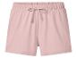 Rosa Damen-Sporthose mit elastischem Bund und Kordelzug.