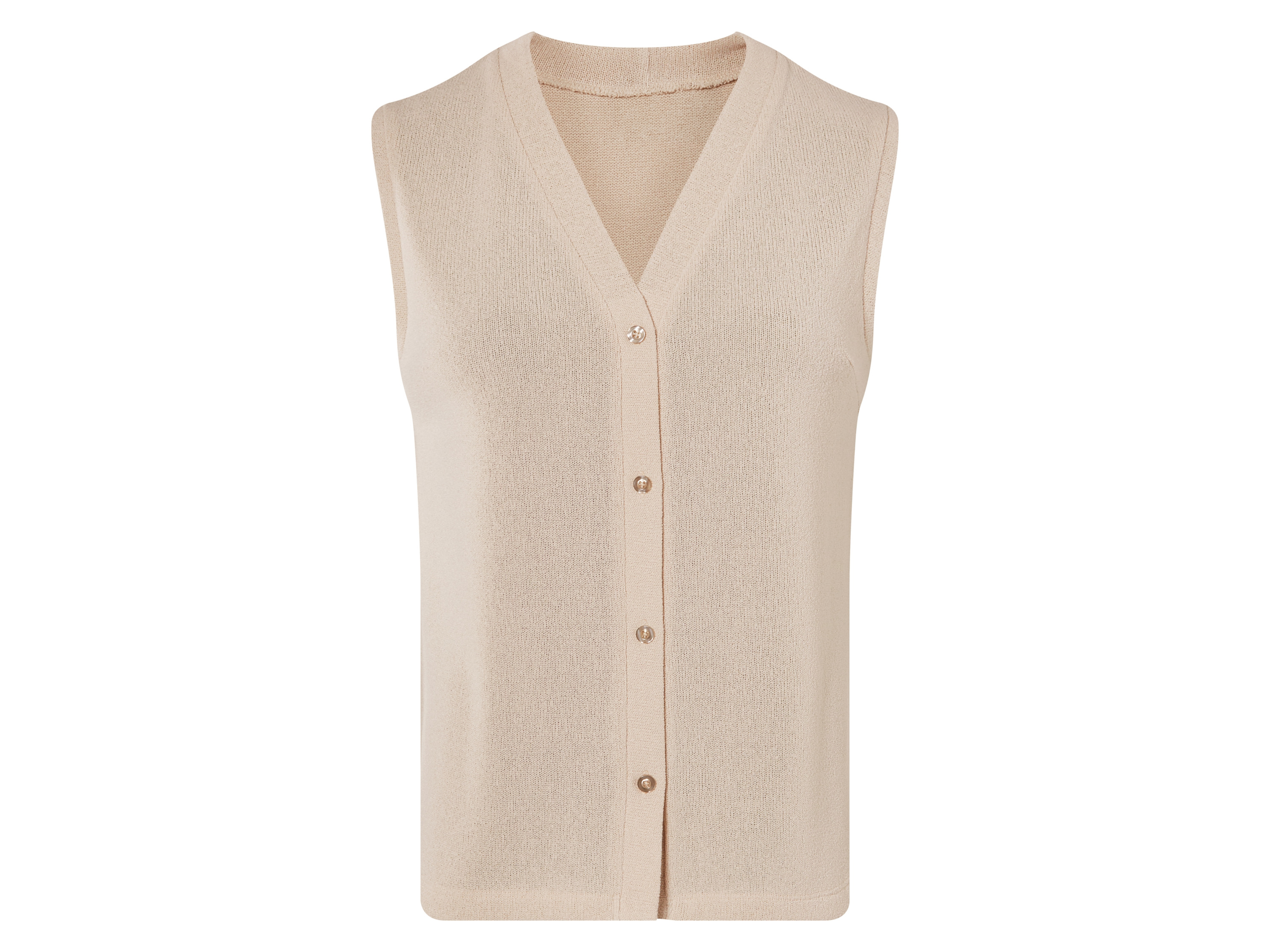 esmara® Damen Weste (Beige, M(40/42))““ | navy Muster: – Detail: V-Ausschnitt und durchgehende Knopfung, aus grobem Strukturstoff Schnitt: – Kragenform: – Material: Polyester recycelt, 2 % Elasthan Lycra® Pflegehinweis: waschen bei max. 40 °C nicht bleichen nicht im Wäschetrockner trocknen bügeln bis 150 °C Stufe 2. Dampfbügeleisen kann verwendet werden nicht trockenreinigen Größe: XS 32/34 – L 44/46 Meine Lidl-Größe – so einfach gehts Deine Größe findest du in der Lidl-Größentabelle . Oeko-Tex® Standard 100 Geprüft auf Schadstoffe Zertifizierungsnummer: Hk020 189791 Testex Standard 100 by Oeko-Tex® ist die weltweit bekannteste, unabhängige Zertifizierung schadstoffgeprüfter Textil- und Lederprodukte aller Art – vom Garn und den Stoffen bis hin zum gebrauchsfertigen Artikel. Das Label bestätigt esmara® Damen Weste (Beige, M(40/42))““ | navy Muster: – Detail: V-Ausschnitt und durchgehende Knopfung, aus grobem Strukturstoff Schnitt: – Kragenform: – Material: Polyester recycelt, 2 % Elasthan Lycra® Pflegehinweis: waschen bei max. 40 °C nicht bleichen nicht im Wäschetrockner trocknen bügeln bis 150 °C Stufe 2. Dampfbügeleisen kann verwendet werden nicht trockenreinigen Größe: XS 32/34 – L 44/46 Meine Lidl-Größe – so einfach gehts Deine Größe findest du in der Lidl-Größentabelle . Oeko-Tex® Standard 100 Geprüft auf Schadstoffe Zertifizierungsnummer: Hk020 189791 Testex Standard 100 by Oeko-Tex® ist die weltweit bekannteste, unabhängige Zertifizierung schadstoffgeprüfter Textil- und Lederprodukte aller Art – vom Garn und den Stoffen bis hin zum gebrauchsfertigen Artikel. Das Label bestätigt