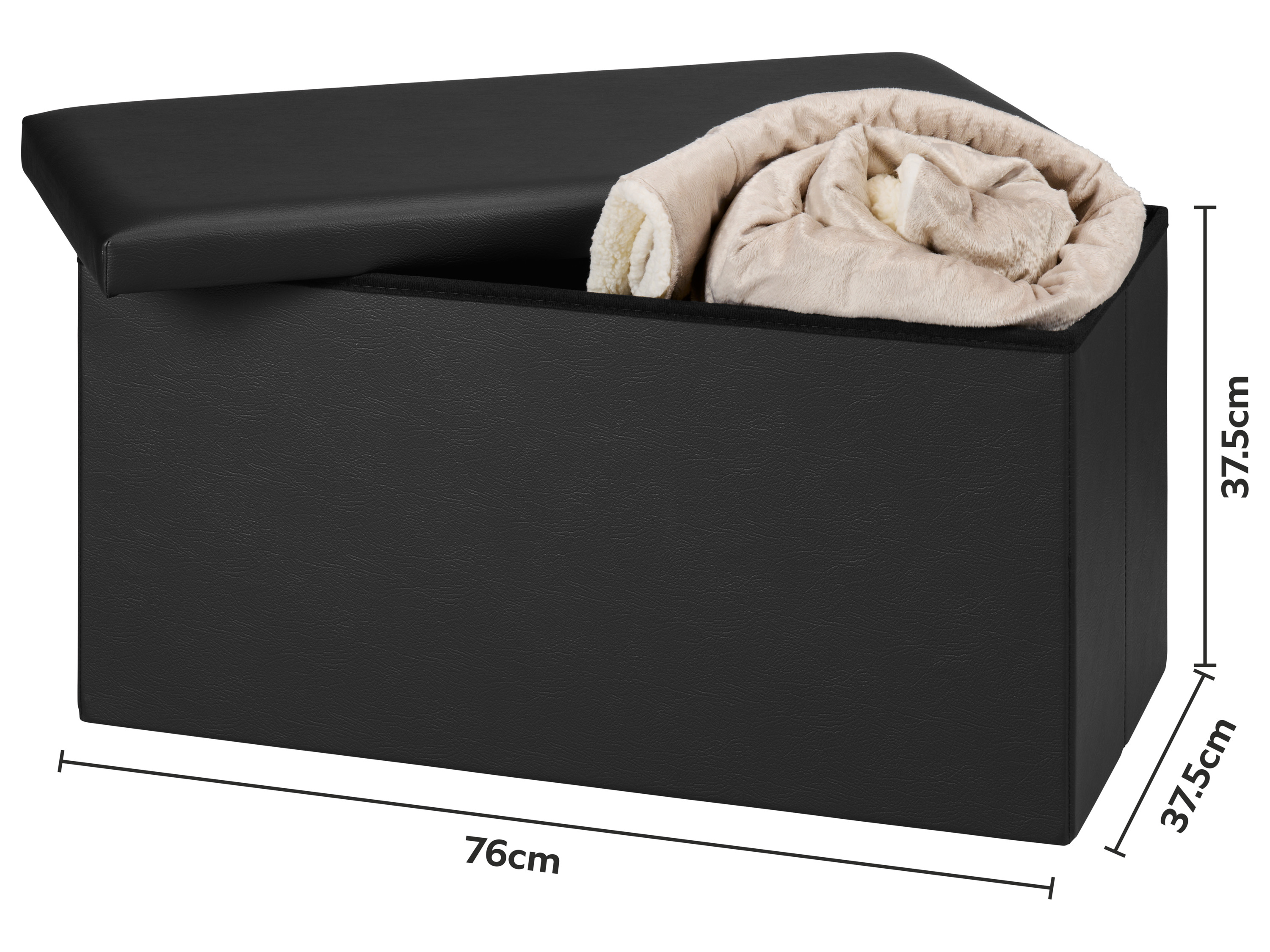 Thumbnail - LIVARNO® Sitztruhe klappbar (Schwarz)