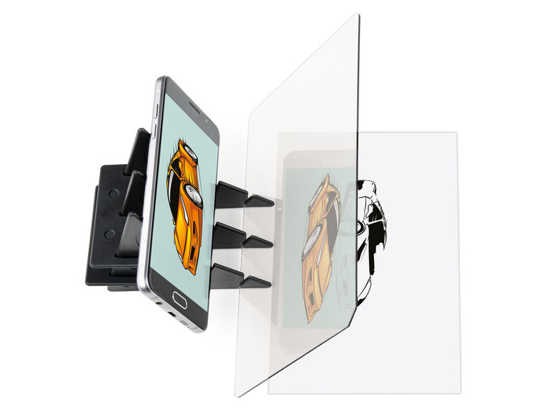 Gehe zu Vollbildansicht: UNITED OFFICE® Skizzen Projektor, mit Smartphonehalterung - Bild 6