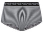 Schwarz-weiß gestreifte Damen-Boxershorts von bys.oliver.