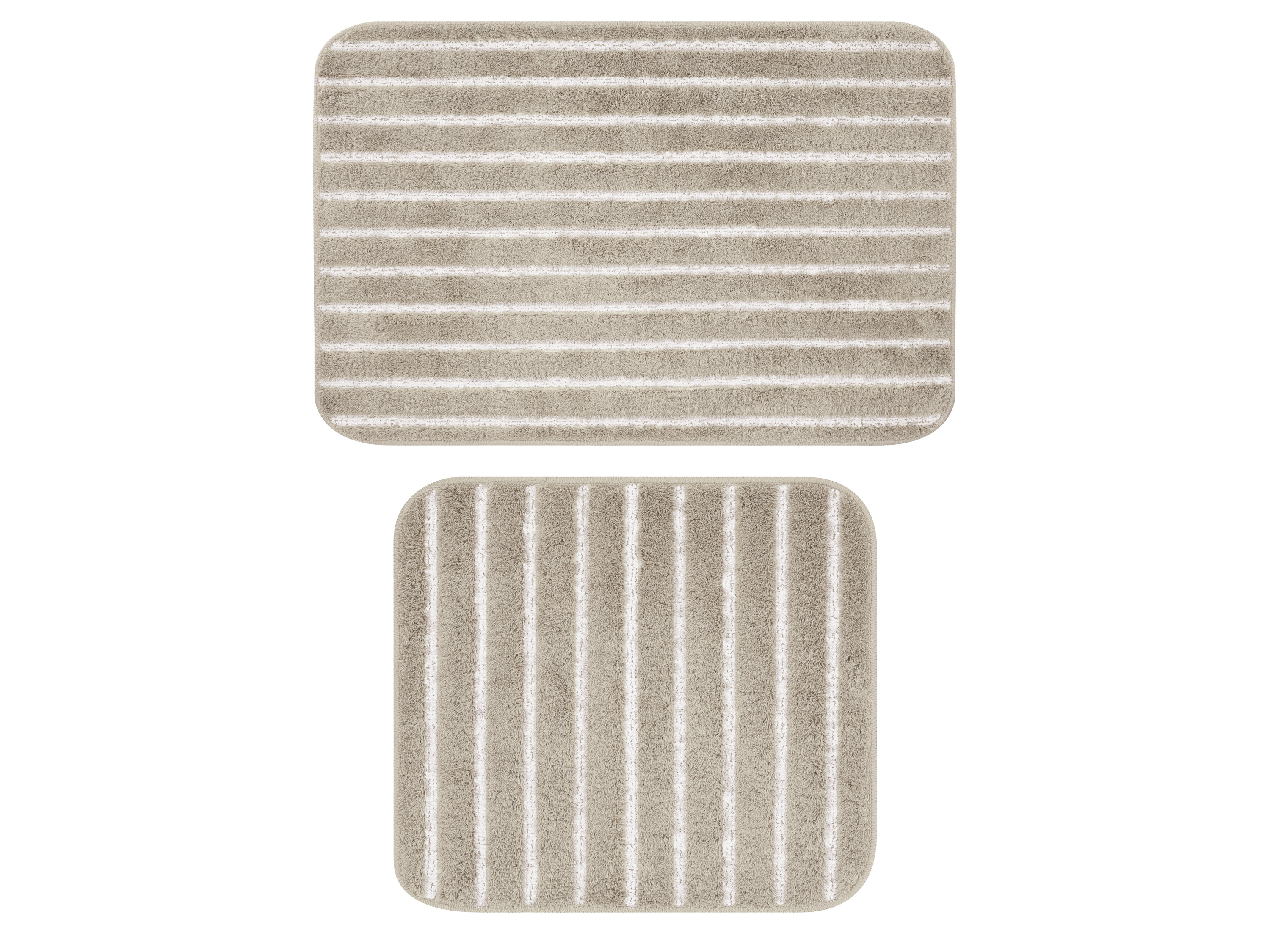 LIVARNO® Badezimmergarnitur-Set (ohne WC-Ausschnitt, Beige)