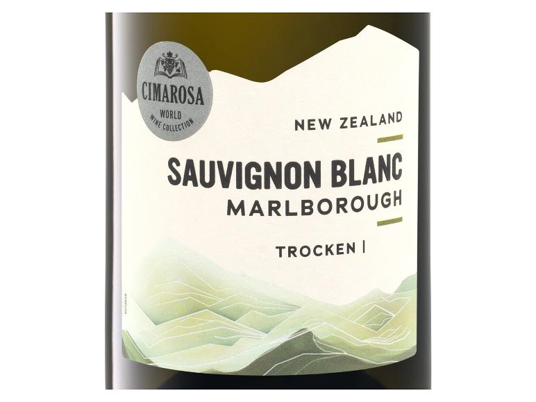 Cimarosa Sauvignon Blanc Weißwein aus Neuseeland, Marlborough, Trocken.