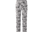 Graue gemusterte Pyjamahose mit Motiven von Figuren aus einem beliebten Videospiel.
