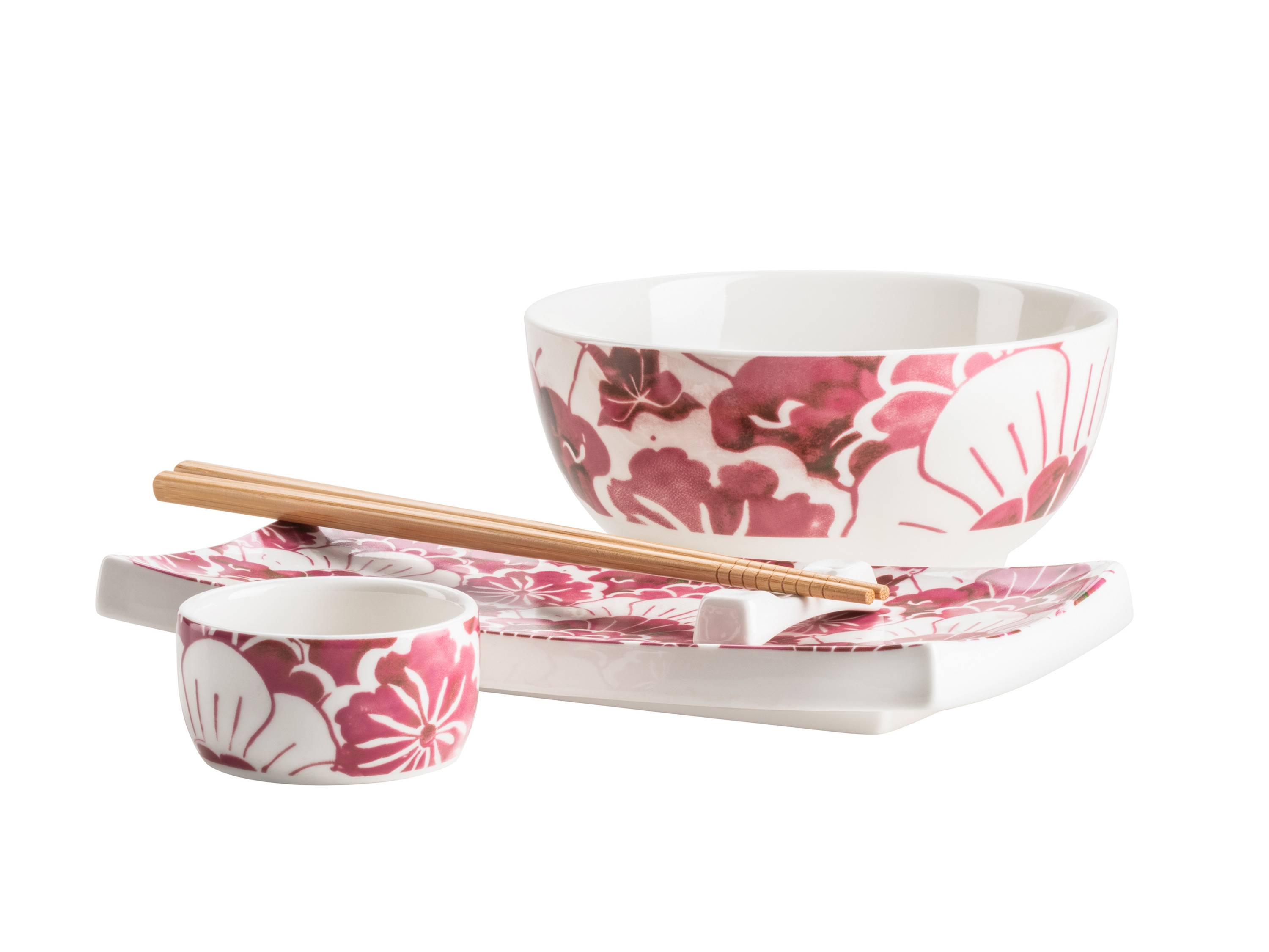 MÄSER Sushi-Set »Tokio Nights«, 10-teilig (rot, weiß)""