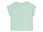 Mintgrünes Baby-T-Shirt, kurze Ärmel.