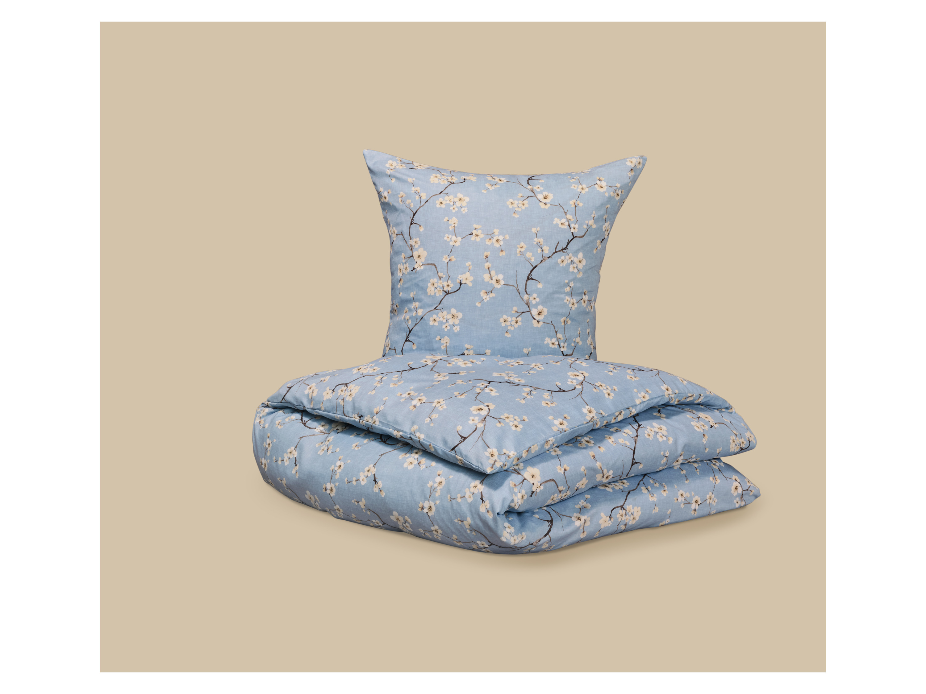 LIVARNO® Mikrofaser-Satin-Bettwäsche, 135 x 200 cm (Blau) – Bild 2 von 3