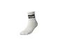 Weißer Sportsocken mit schwarzen Streifen