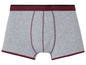 Graue Boxershorts mit rotem Saum