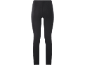 Schwarze Damen-Leggings mit hohem Bund und Knöchellänge.