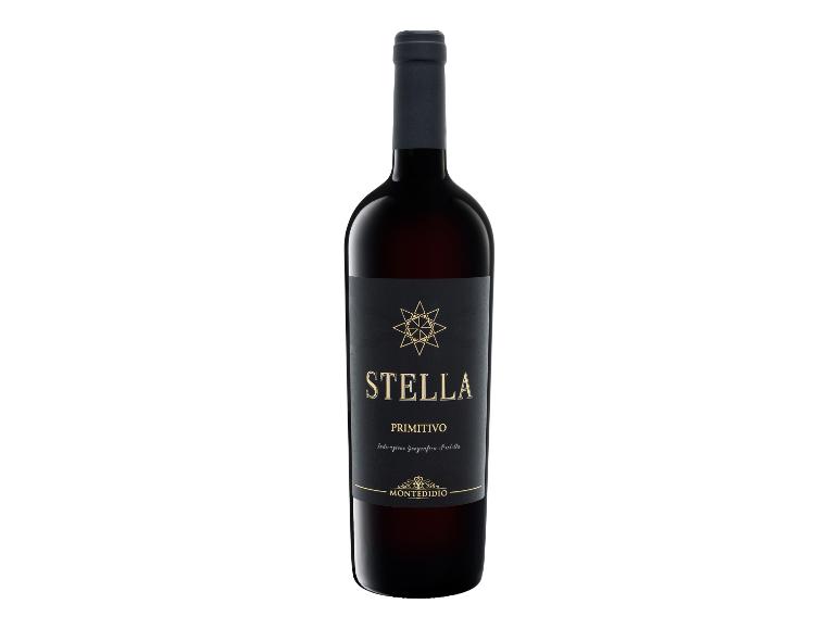 Flasche Stella Primitivo Montediò Wein.