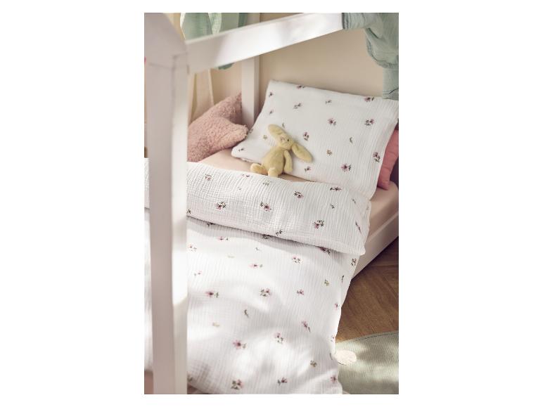 LIVARNO® Baby-Musselin-Bettwäsche, 100 x 135 cm