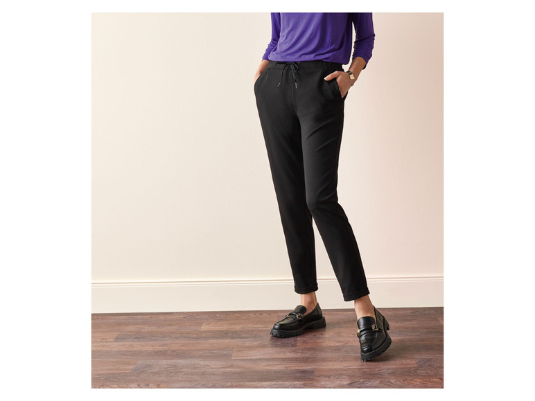 Gehe zu Vollbildansicht: esmara® Damen Business-Jogger, moderne Knöchellänge mit Krempeloptik - Bild 7