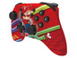 Ein roter Nintendo Switch Controller mit Mario-Motiv.
