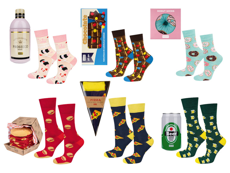Gehe zu Vollbildansicht: Soxo Socken in Food Geschenkverpackung - Bild 1