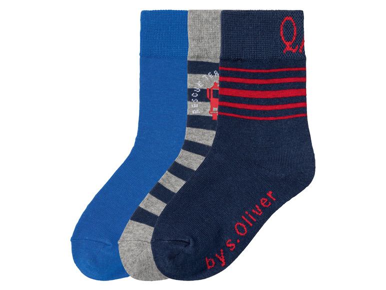 Gehe zu Vollbildansicht: QS by s.Oliver Kleinkinder Socken, 3 Paar, mit Baumwolle - Bild 2
