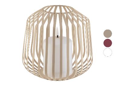 LIVARNO home LED-Kerze im Metallkorb