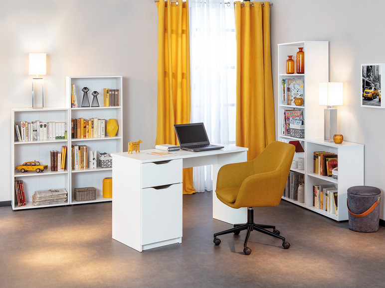 Gehe zu Vollbildansicht: Inter Link Schreibtisch »Westphalen« mit Tür und Schublade, weiß - Bild 7