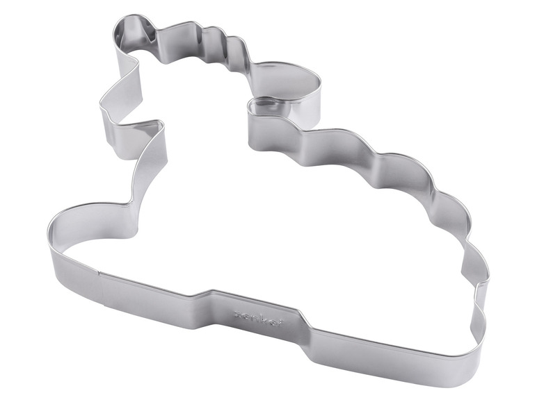 Eine Metall-Ausstechform von Zenker in Form eines Einhorn.