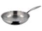 Edelstahlpfanne mit langem Griff