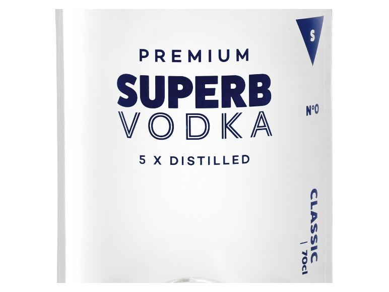 Premium Superb Wodka, 5-fach destilliert, Classic, 70cl