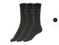 Drei Paar schwarze Hummel-Socken.