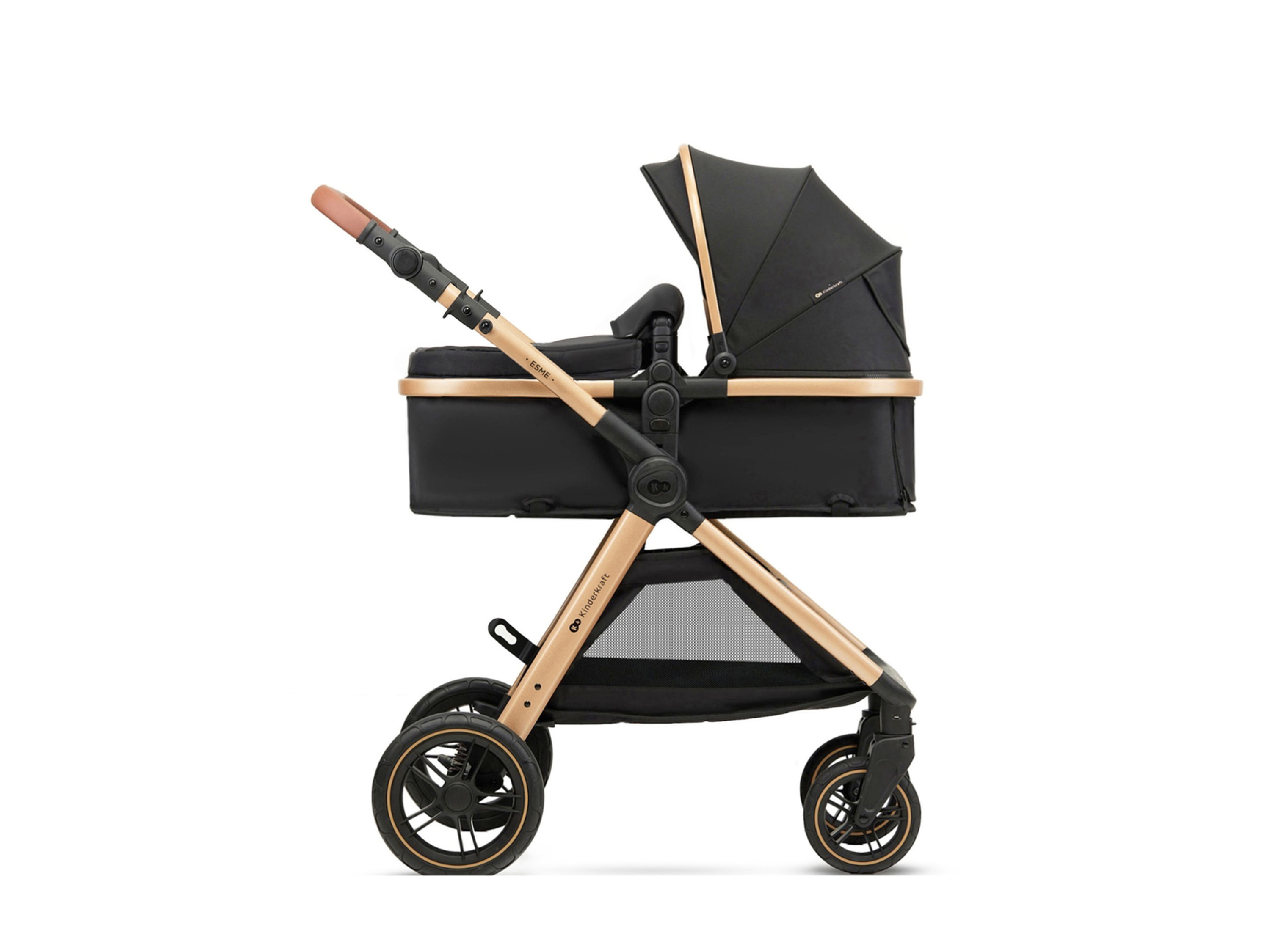 KINDERKRAFT Kinderwagen »Esme Classic 2in1« (Schwarz)