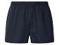 Dunkelblaue Herren-Boxershorts mit elastischem Bund und Knopf