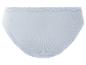 Hellblaue Unterhose mit Spitze.