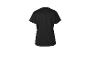Schwarzes Kurzarm-T-Shirt, Rückansicht.