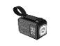 Schwarze tragbare Powerbank mit Taschenlampe, zeigt „40 mAh“ und „100W Fast Charging“ an.